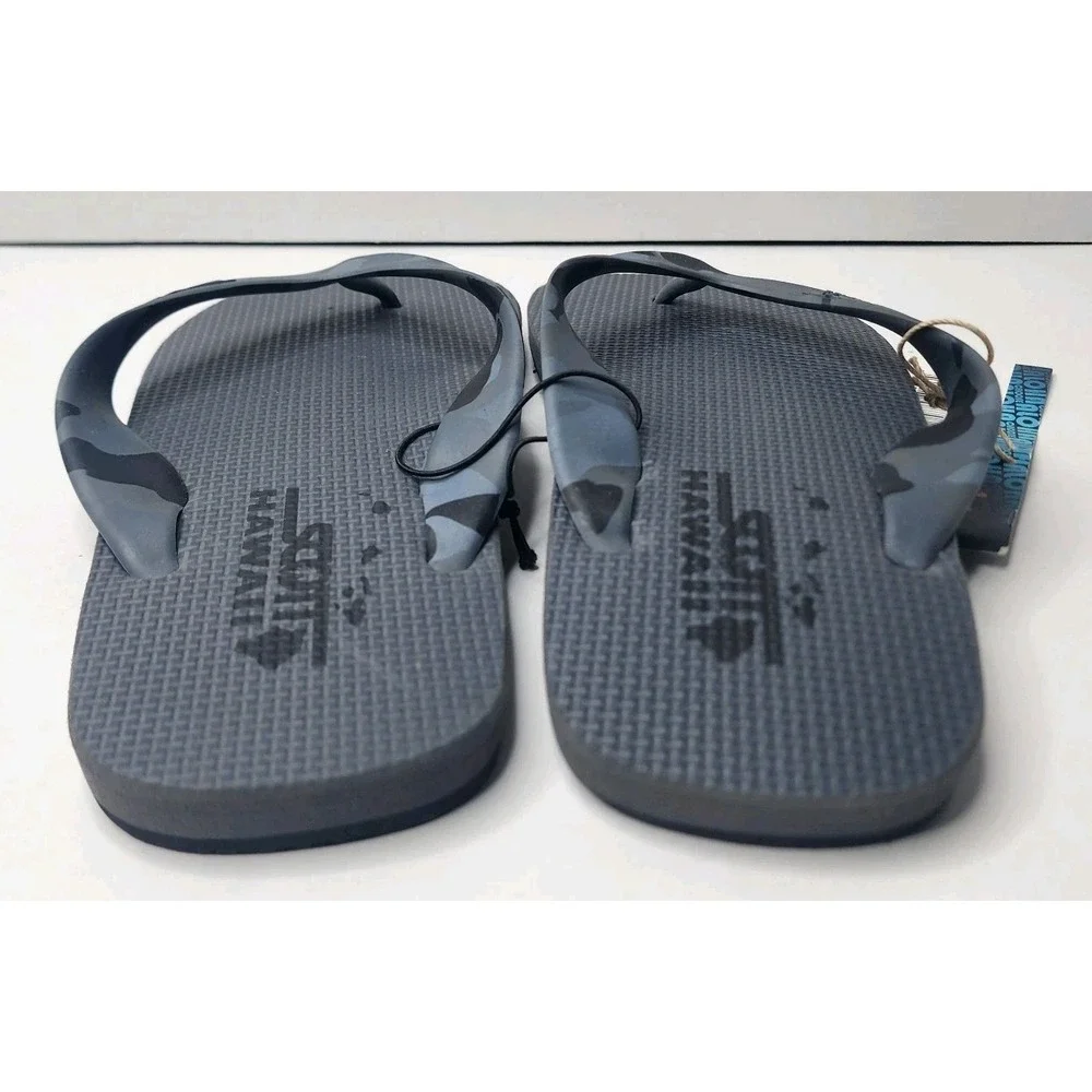 Scott Hawaii - Men's 4230 Ho'onalu Flip Flops/Sandals - Black Camo - Sz 8 - NWT